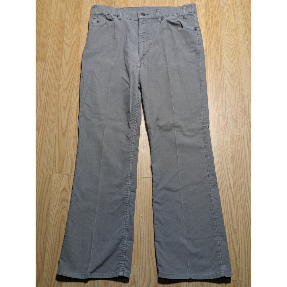 Levi's Mens Vintage Corduroy Pants Gray 34x29